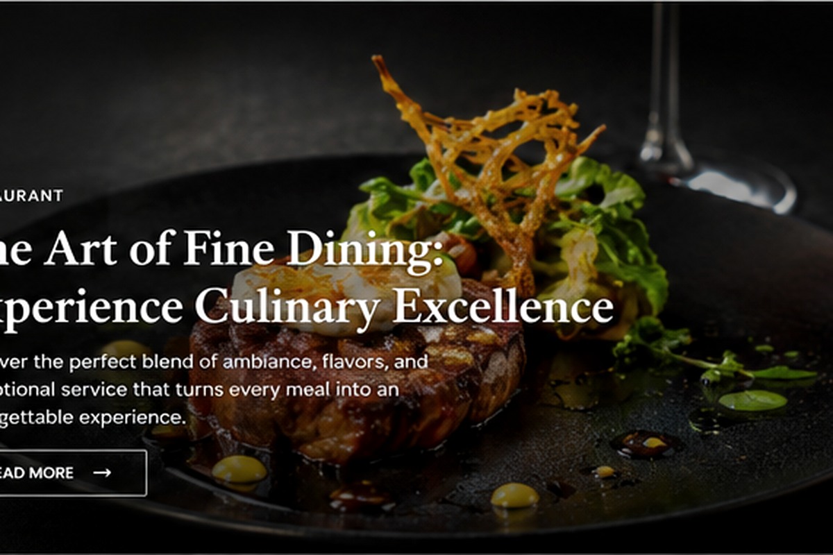 Gourmet café presentation