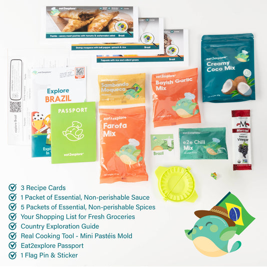 explore BRAZIL food & cultural experiential cooking kit