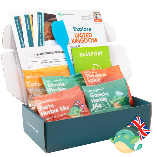 explore UK food & cultural experiential cooking kit